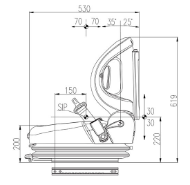 Siège universel de chariot élévateur modèle 3600 | Aftermarket haute qualité